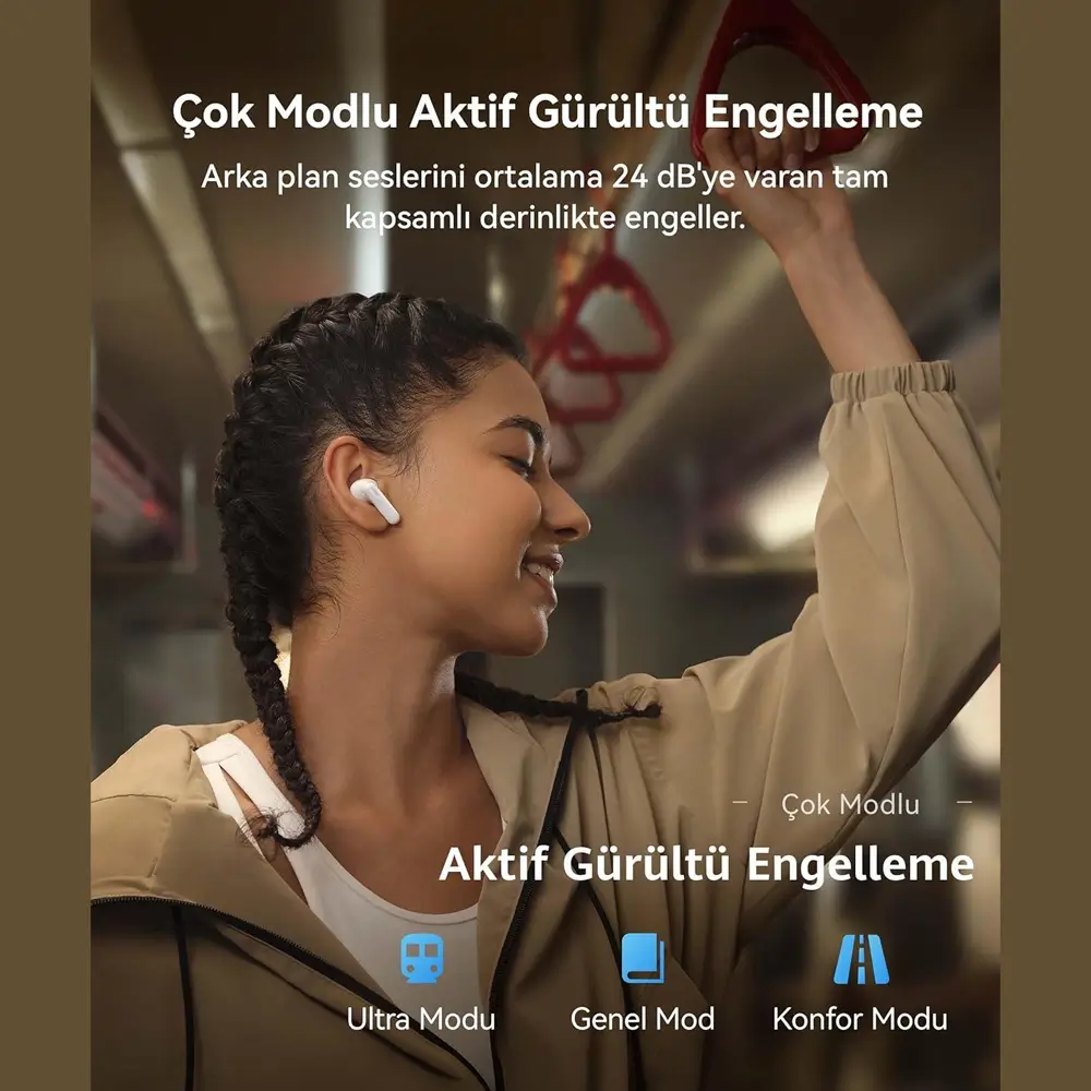 Huawei FreeBuds SE 4 ANC, Kablosuz Kulaklık, Siyah Promozone
