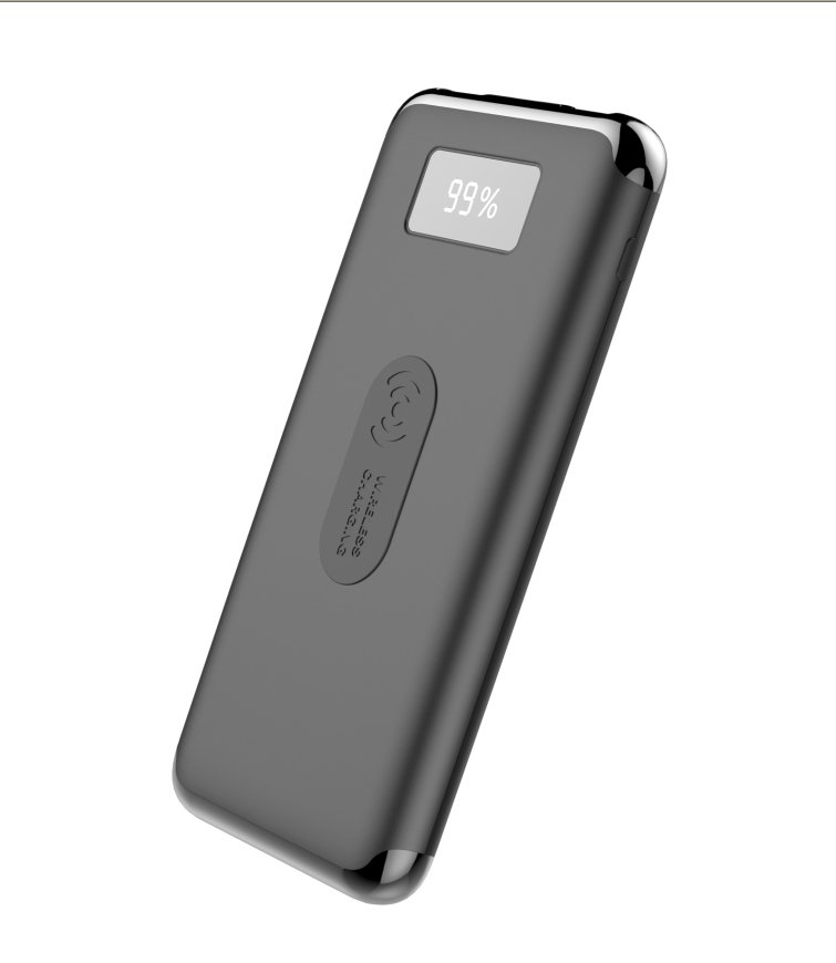 10.000 mAh Wireless Kablosuz Şarj Özellikli Dijital Ekranlı Powerbank Promozone