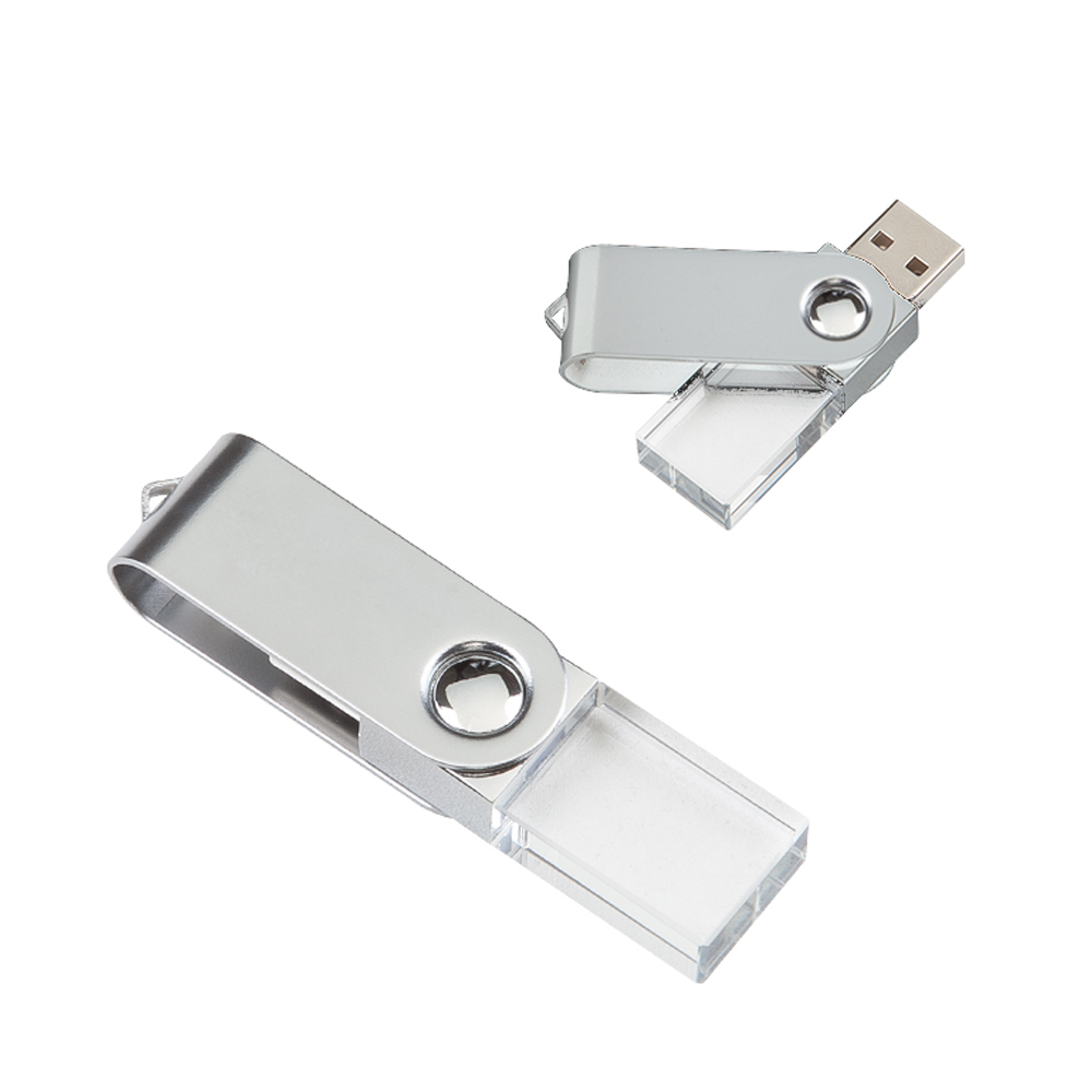 32 GB Döner Metal Başlıklı Kristal USB Bellek Promozone
