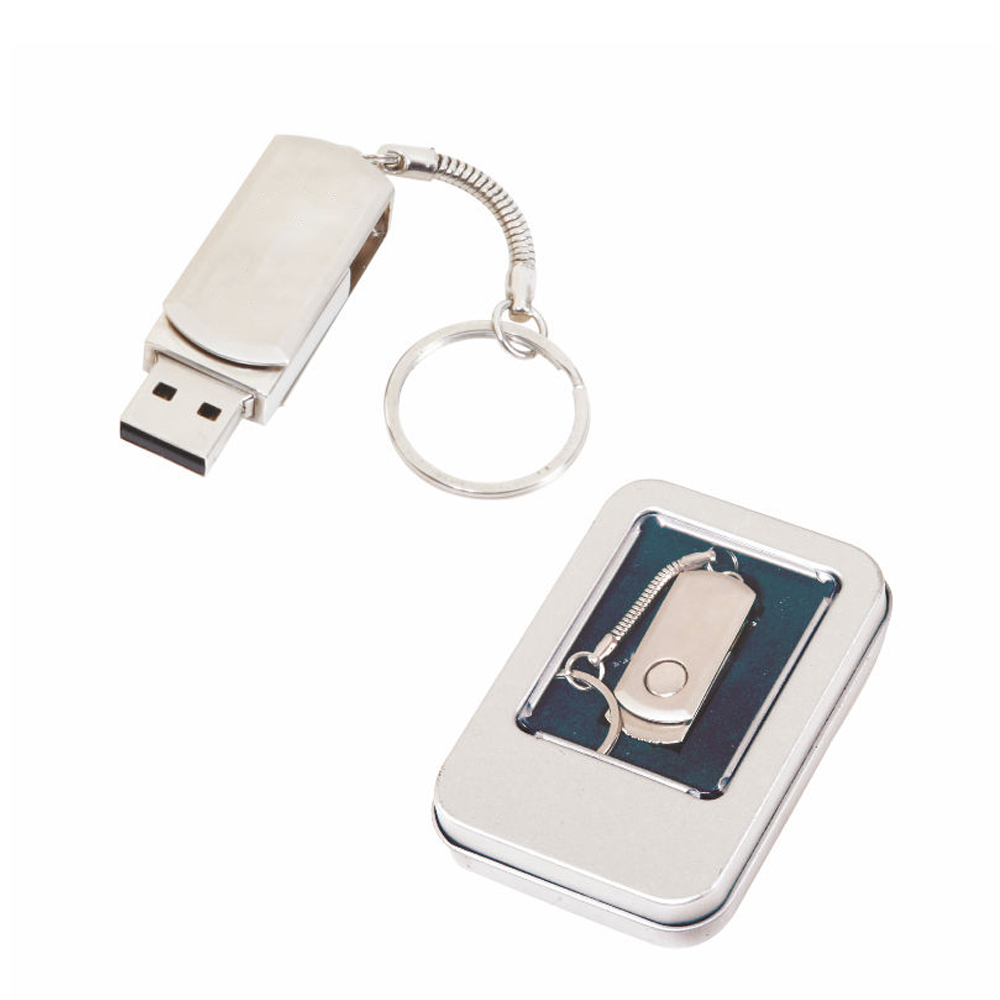 16 GB Metal Döner Başlıklı USB Bellek
