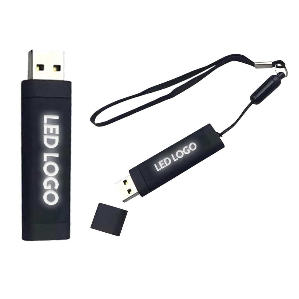 16GB Plastik Rubber Gövde Led Logo Özellikli USB Bellek