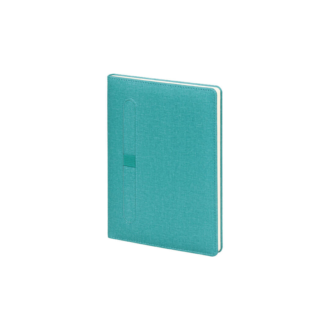 15 x 21 cm Termo PU Sert Kapaklı Tarihsiz Defter, 224 Sayfa, 70gr. Ivory Krem Çizgili İç Kağıt, Kalem Tutuculu, Esnek Lastikli Promozone