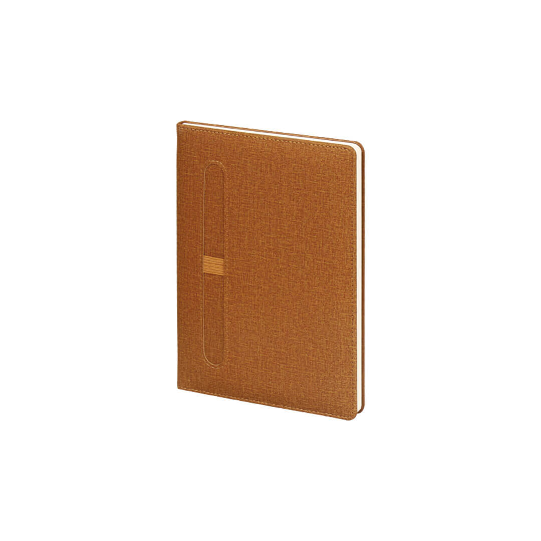 15 x 21 cm Termo PU Sert Kapaklı Tarihsiz Defter, 224 Sayfa, 70gr. Ivory Krem Çizgili İç Kağıt, Kalem Tutuculu, Esnek Lastikli Promozone
