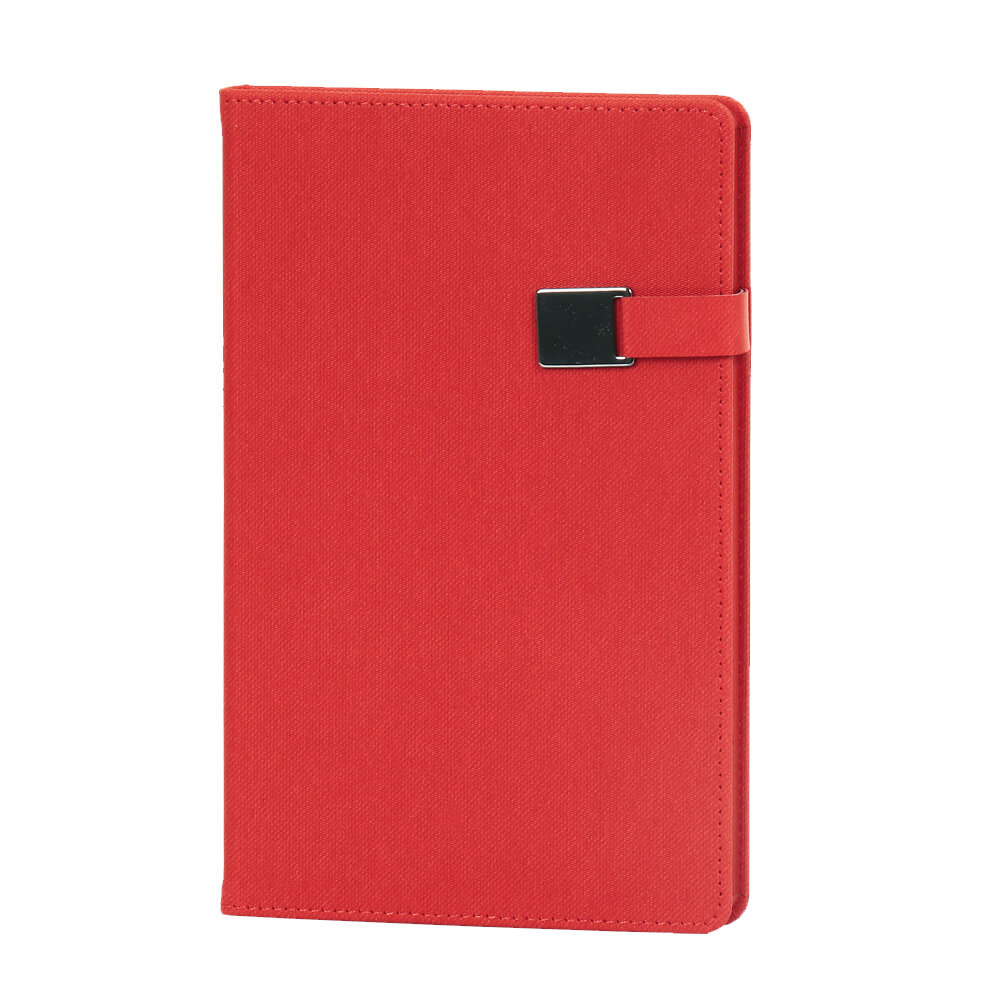 13 x 21 cm Denim Termo PU Sert Kapaklı Tarihsiz Defter, 224 Sayfa, 80 gr. Ivory Krem Çizgili İç Kağıt, Renkli Kenarlı, Metal Tokalı Promozone