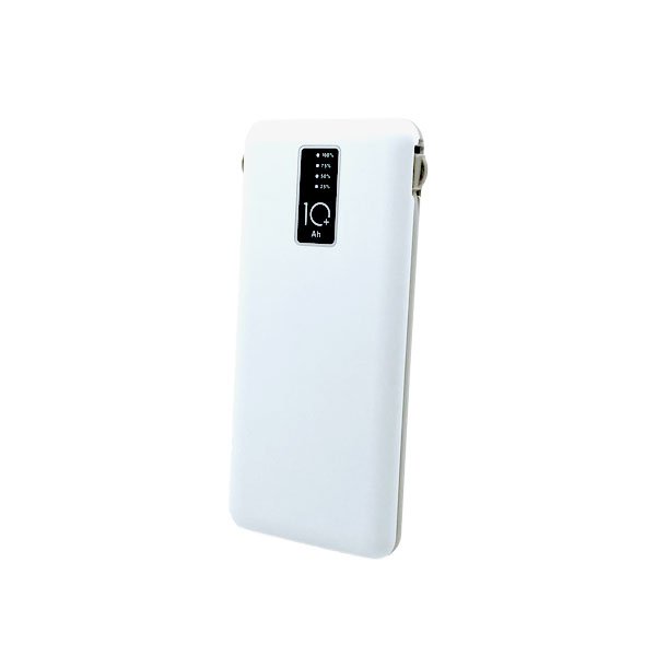 10000 mAh Dahili Kablolu Powerbank Şarj Cihazı Promozone
