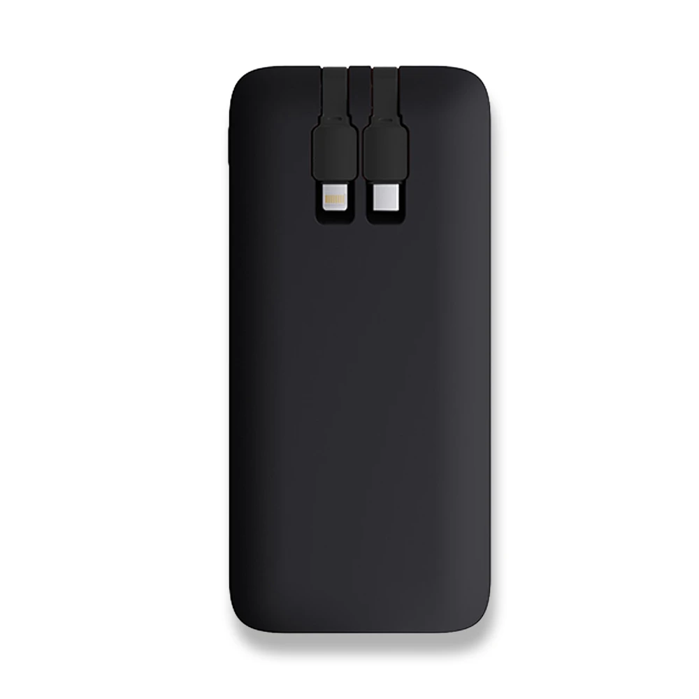 10.000 mAh Dahili Kablolu LED Logolu Powerbank Promozone