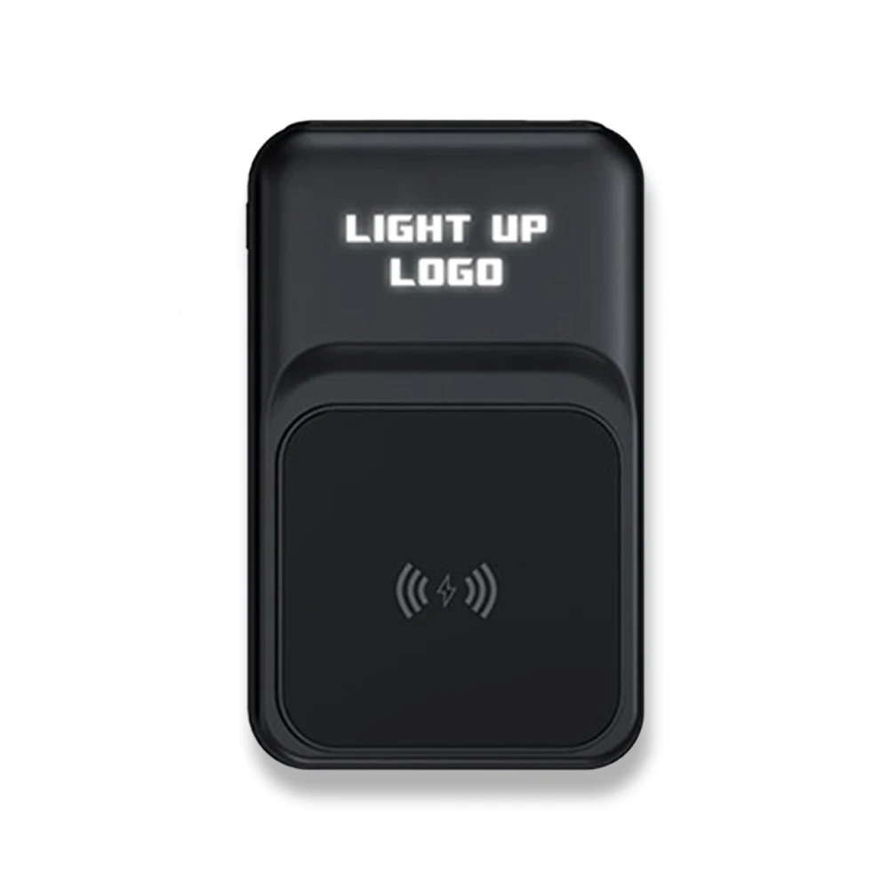 10.000 mAh 22.5W Hızlı Şarj, 15W Kablosuz Şarj ve Işıklı Logo Powerbank Promozone