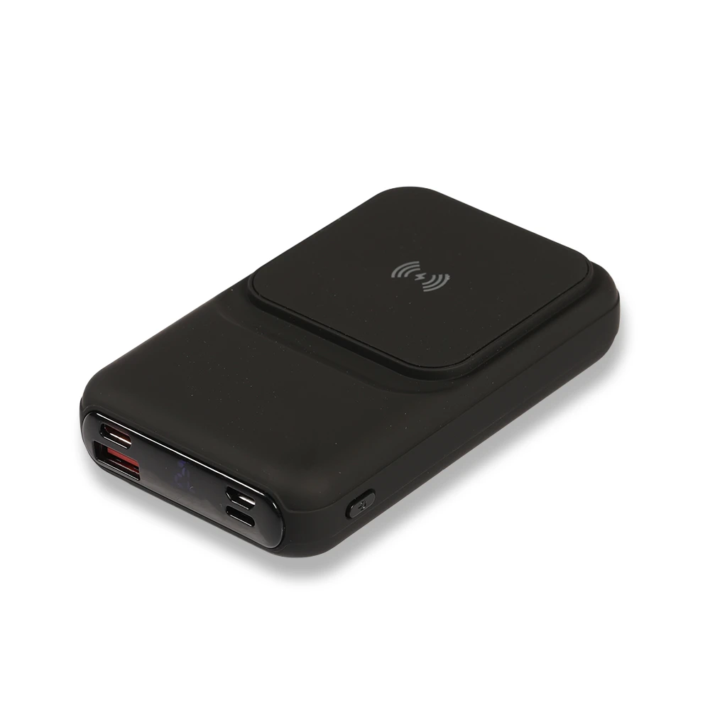 10.000 mAh 22.5W Hızlı Şarj, 15W Kablosuz Şarj ve Işıklı Logo Powerbank Promozone