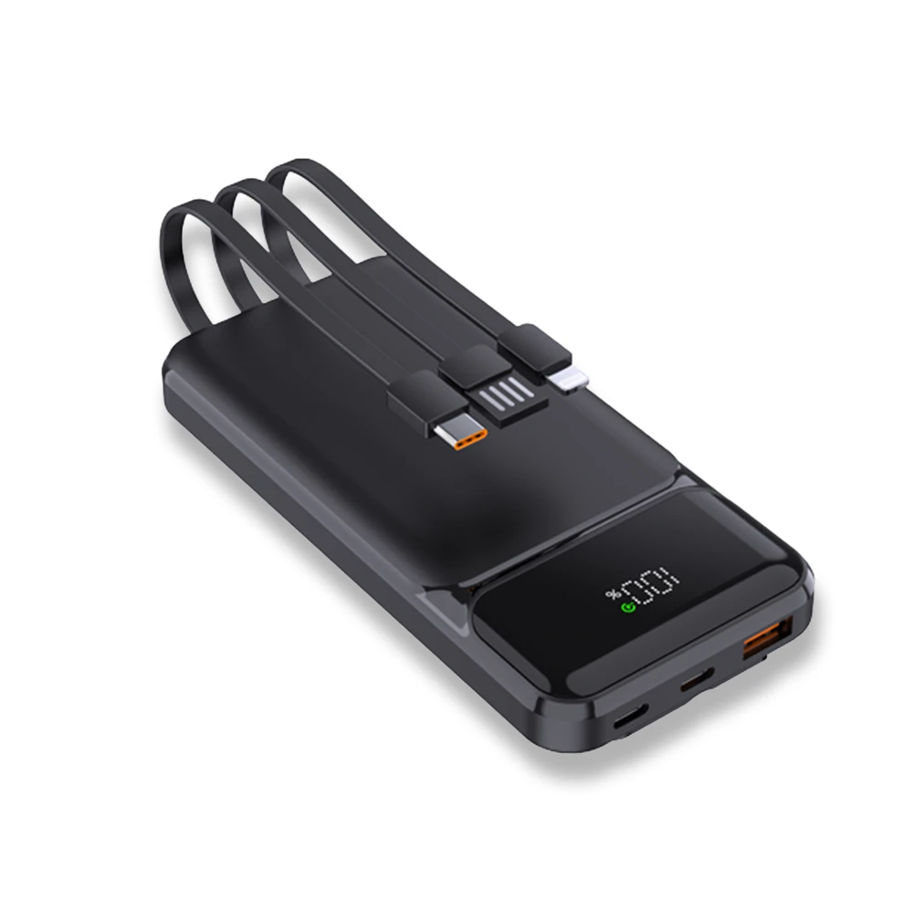 10.000 mAh Dahili Kablolu 22.5W Hızlı Şarj Destekli Powerbank Promozone