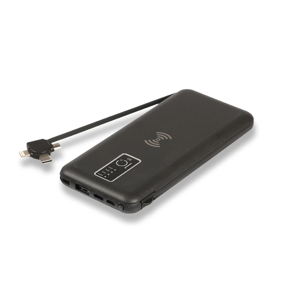 10.000 mAh Wireless Powerbank (Dahili Kablolu) Promozone