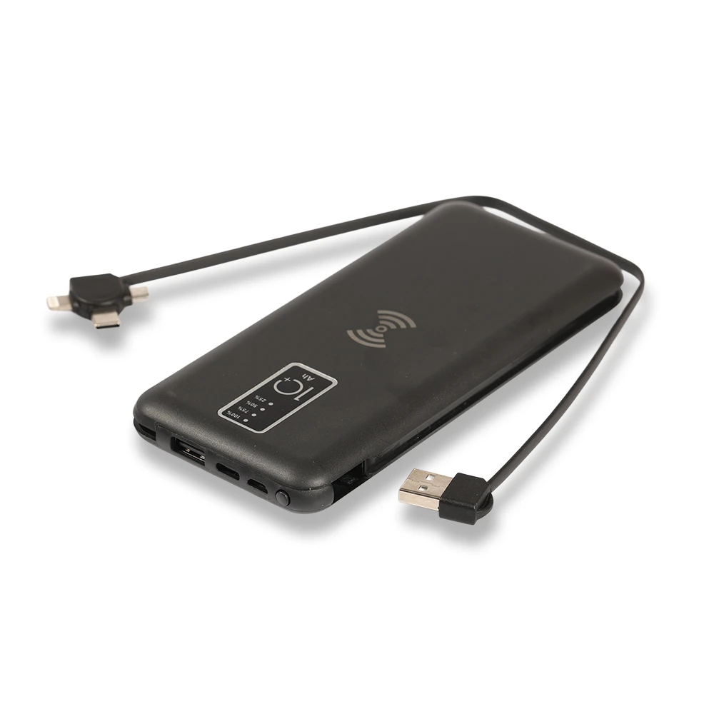 10.000 mAh Wireless Powerbank (Dahili Kablolu) Promozone
