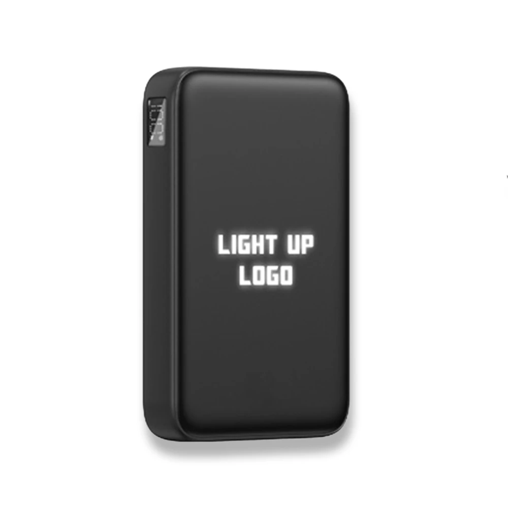10.000 mAh Magsafe Işıklı Logolu 22.5W Hızlı Sarjlı 15W Hızlı Wireless Powerbank Promozone