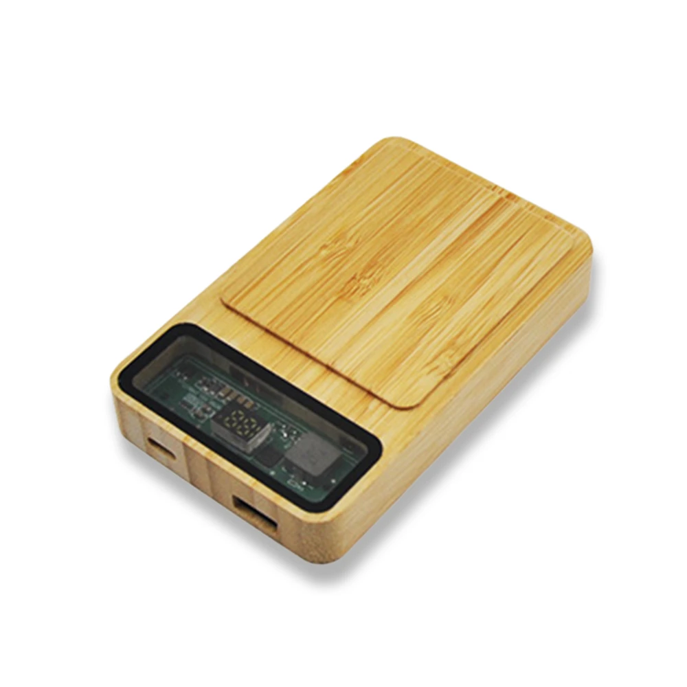 10000 mAh Magsafe Işıklı 22.5W Hızlı Sarjlı 15W Hızlı Wireless Bambu Powerbank Promozone