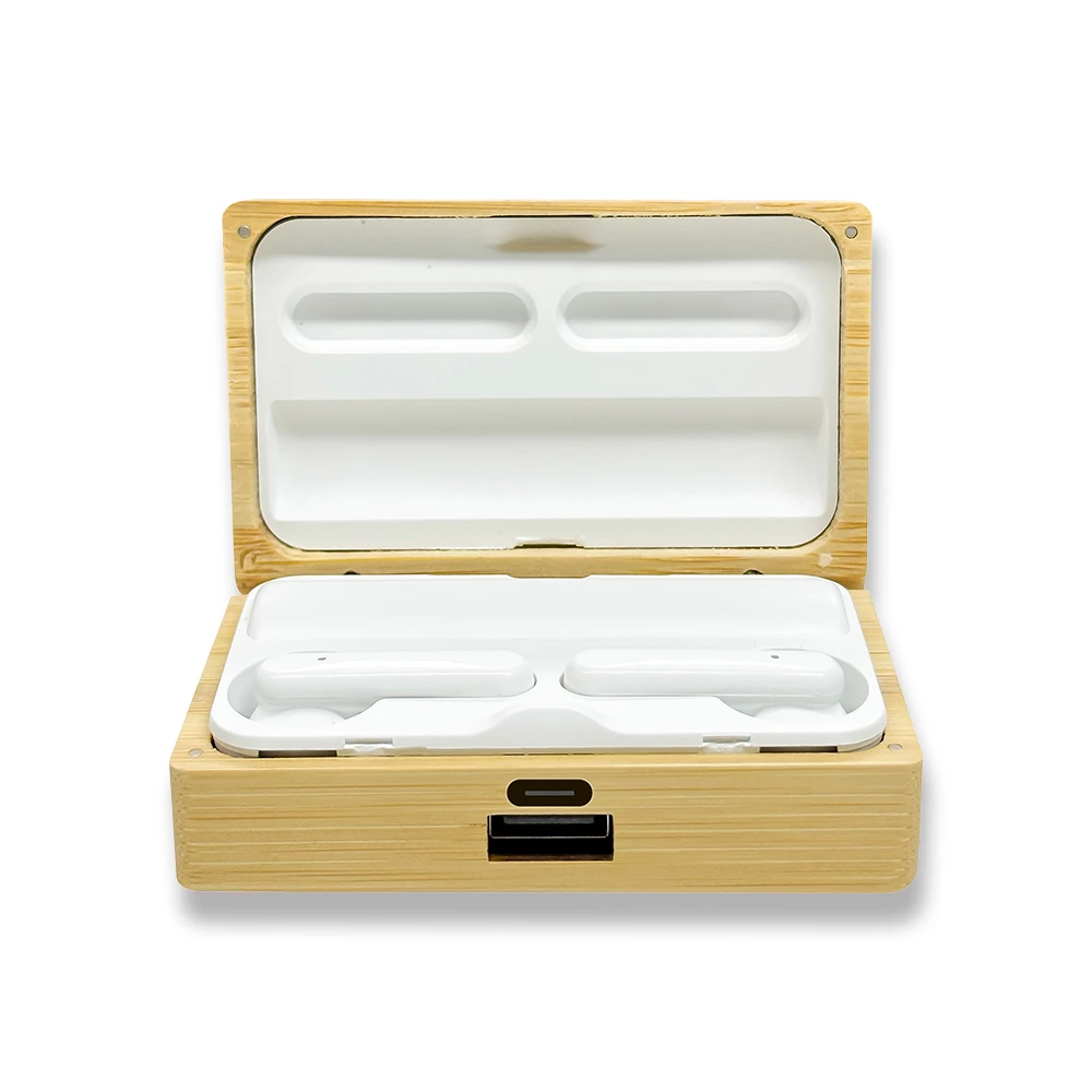 Bambu Kutulu Airpods Tipi Kablosuz Kulaklık Promozone