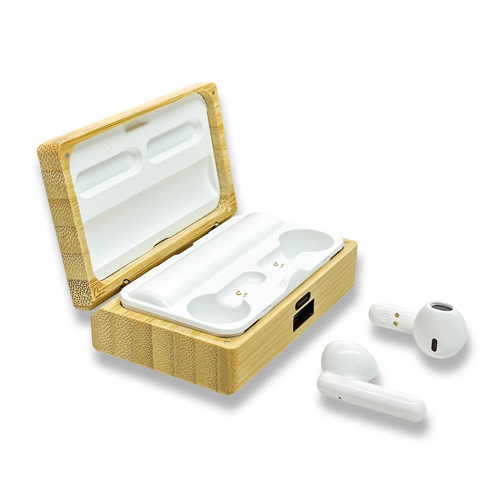 Bambu Kutulu Airpods Tipi Kablosuz Kulaklık Promozone