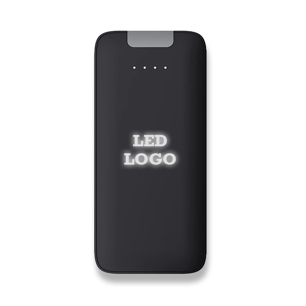 10.000 mAh Dahili Kablolu LED Logolu Powerbank Promozone