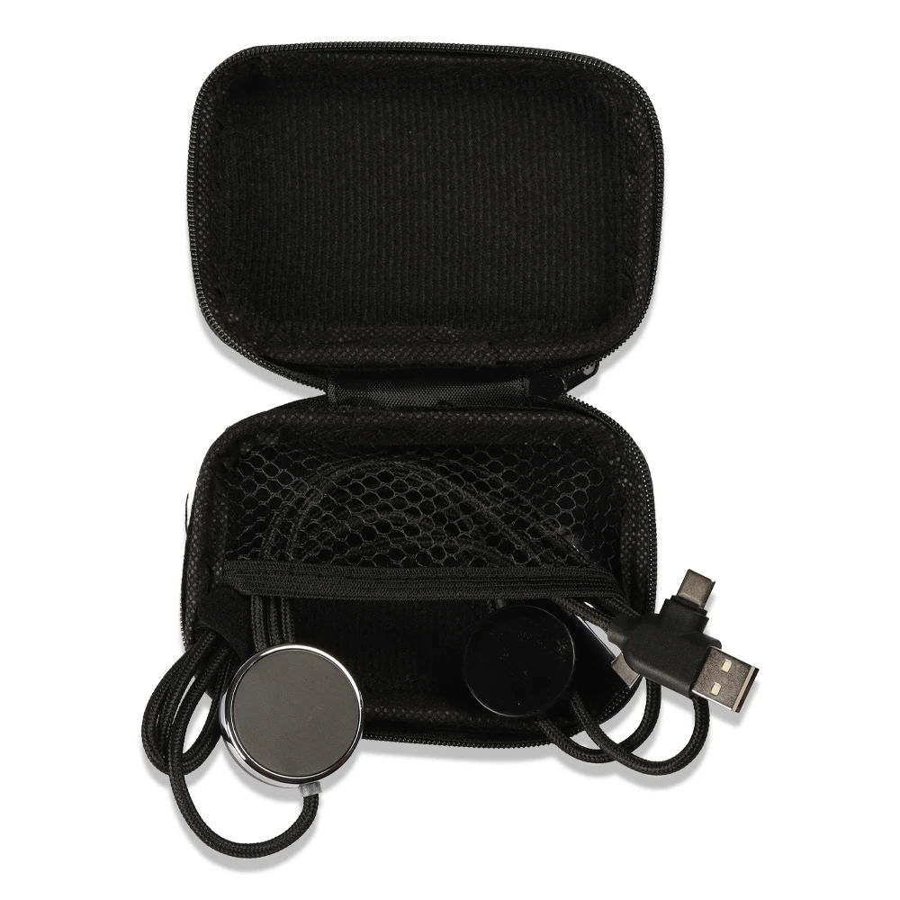 EVA Çantalı Işıklı Logolu 3’ü 1 Arada Şarj Kablosu (USB-C, Lightning, Micro USB) + 2.5W Wireless Akıllı Saat Şarj Destekli – 125 cm