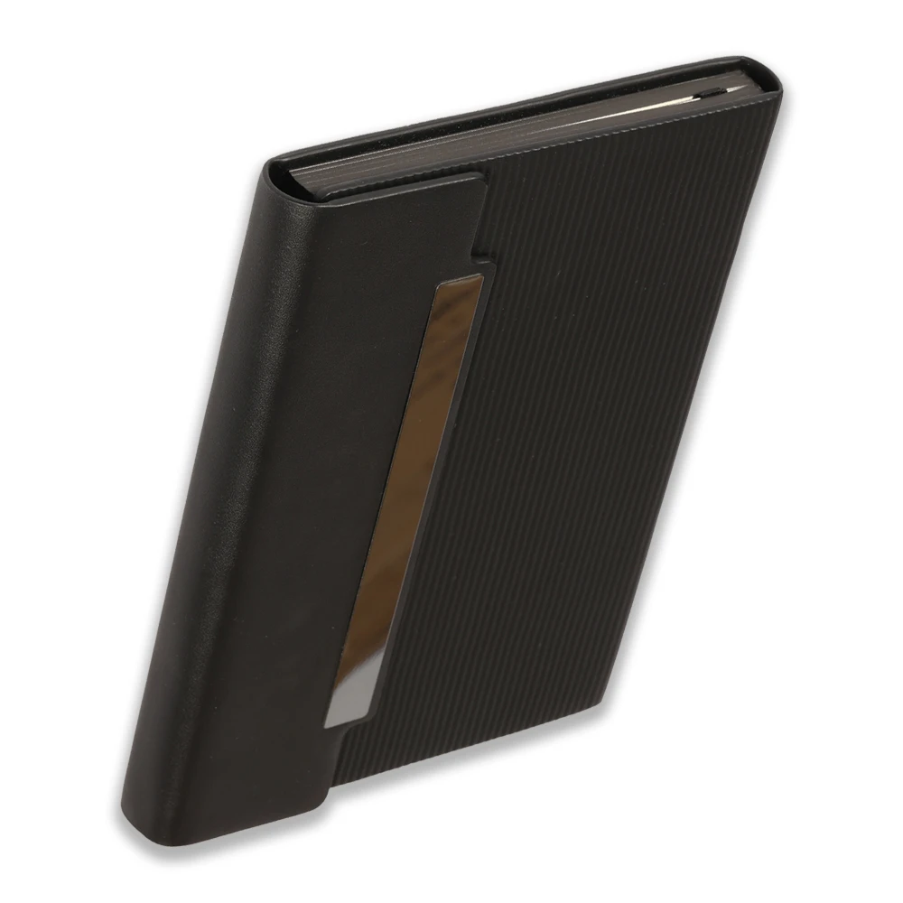 14 x 21 cm Termo Deri Kapaklı Mıknatıslı Kapaklı Defter 200 Sayfa 100 gr Ivory Krem Çizgili İç Kağıt Promozone