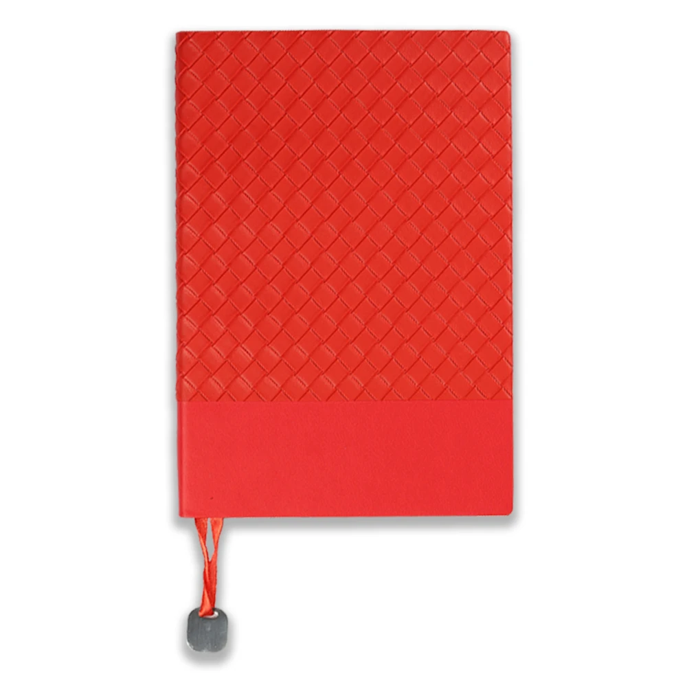 14 x 21 cm Baklava Desenli Yumuşak Termo Deri Kapaklı Defter 200 Sayfa 70 gr Ivory Krem Çizgili İç Kağıt