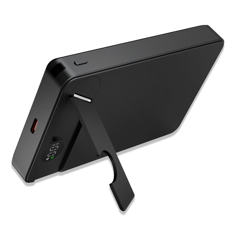 MagSafe Destekli 10000 mAh Powerbank – Işıklı Logo Baskılı, Akıllı Saat ve Telefon Şarjlı