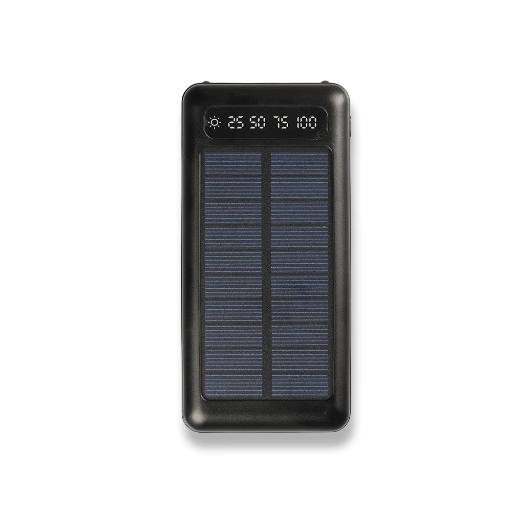 10000 mAh Solar Güneş Enerjili Powerbank ( Dahili Kablolu)
