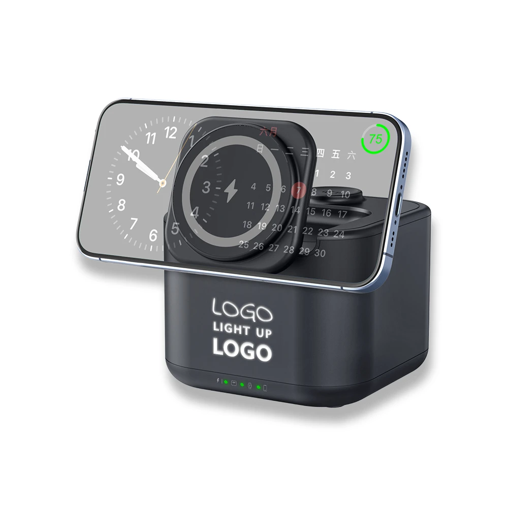 Kablosuz Magsafe Şarj Cihazı (Hoparlör-Akıllı Telefon-Saat-Kulaklık) 22.5W Hızlı Şarj Promozone