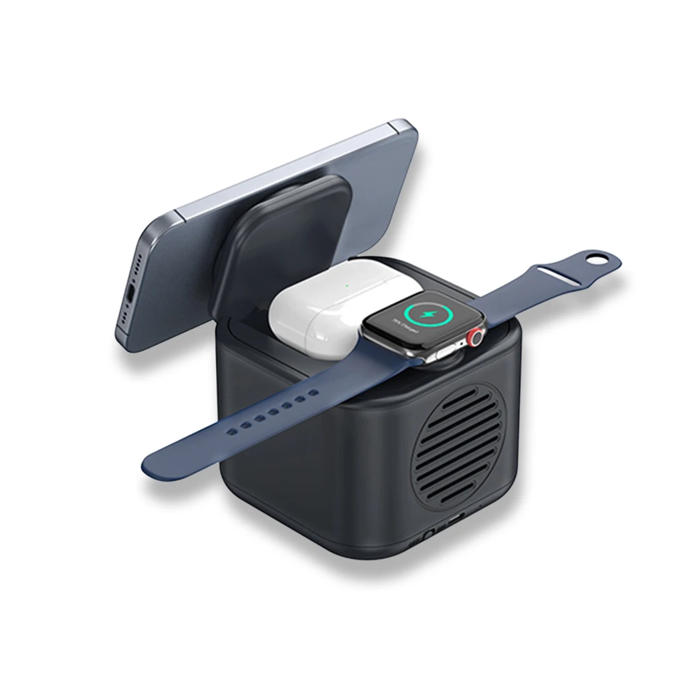 Kablosuz Magsafe Şarj Cihazı (Hoparlör-Akıllı Telefon-Saat-Kulaklık) 22.5W Hızlı Şarj Promozone