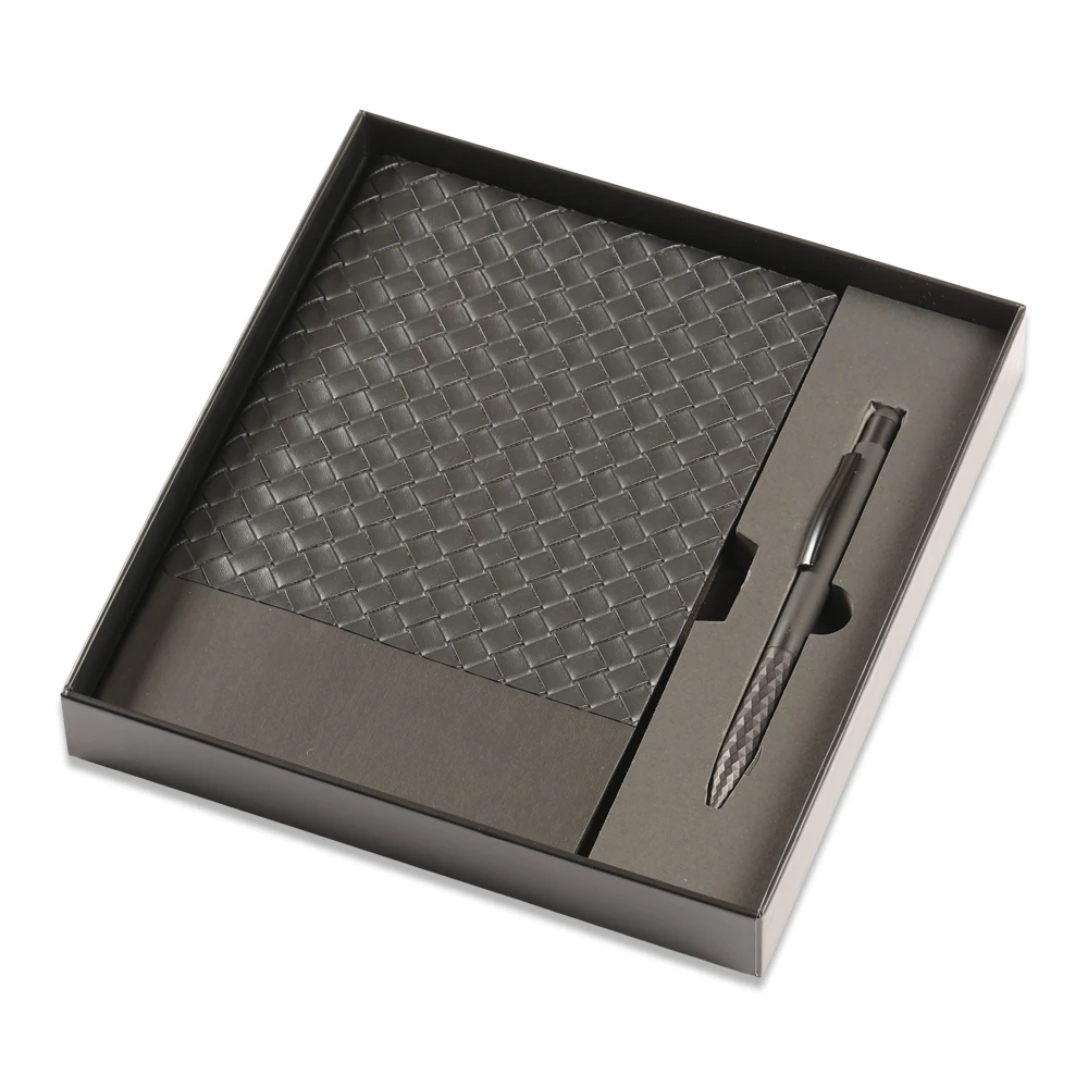 14×21 Baklava Desenli Termo Deri Defter & Touchpen Diamond Kalem Kutulu Hediye Seti Promozone