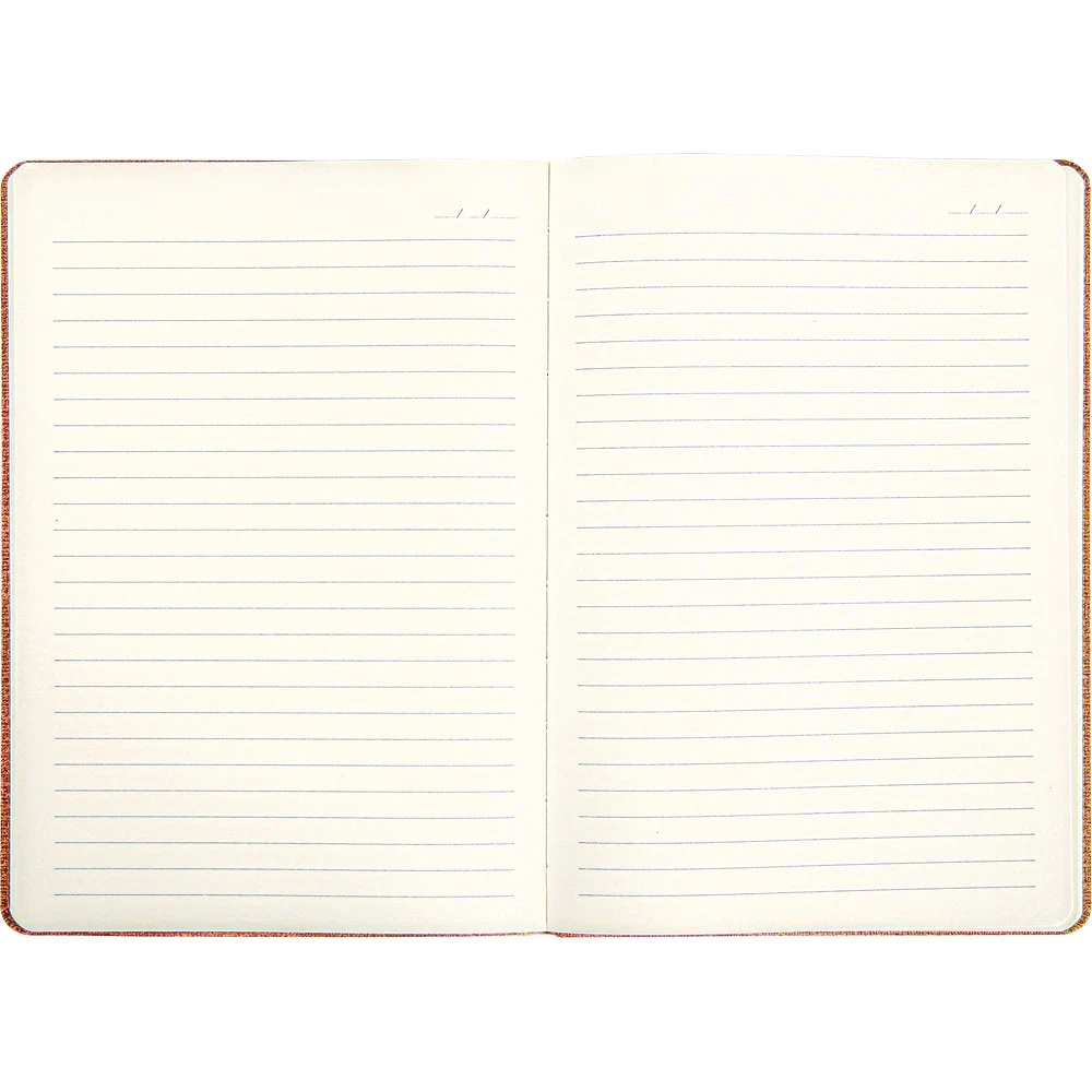 13x21 cm Termo Deri Kapaklı Tarihsiz Defter 160 Sayfa 70 gr Krem Çizgili Elastik Bantlı Kalem Tutuculu Promozone