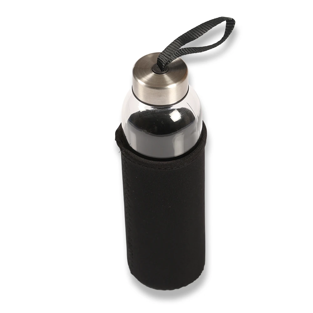 500ml Renkli Kılıflı Cam Matara Promozone