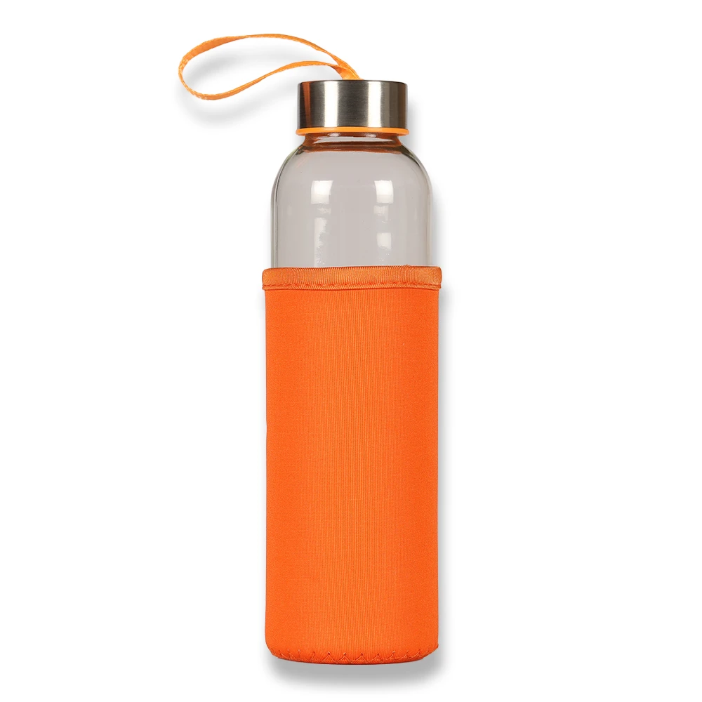 500ml Renkli Kılıflı Cam Matara Promozone