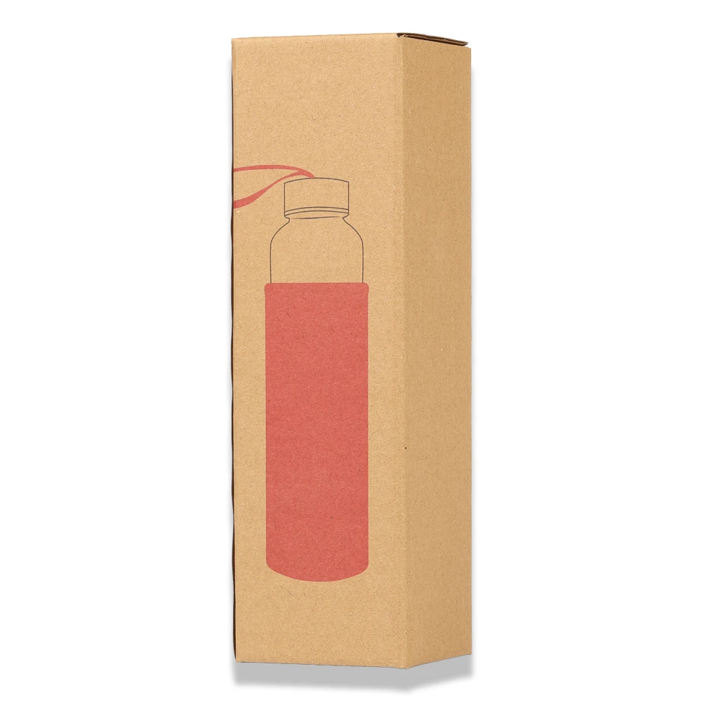 500ml Renkli Kılıflı Cam Matara Promozone