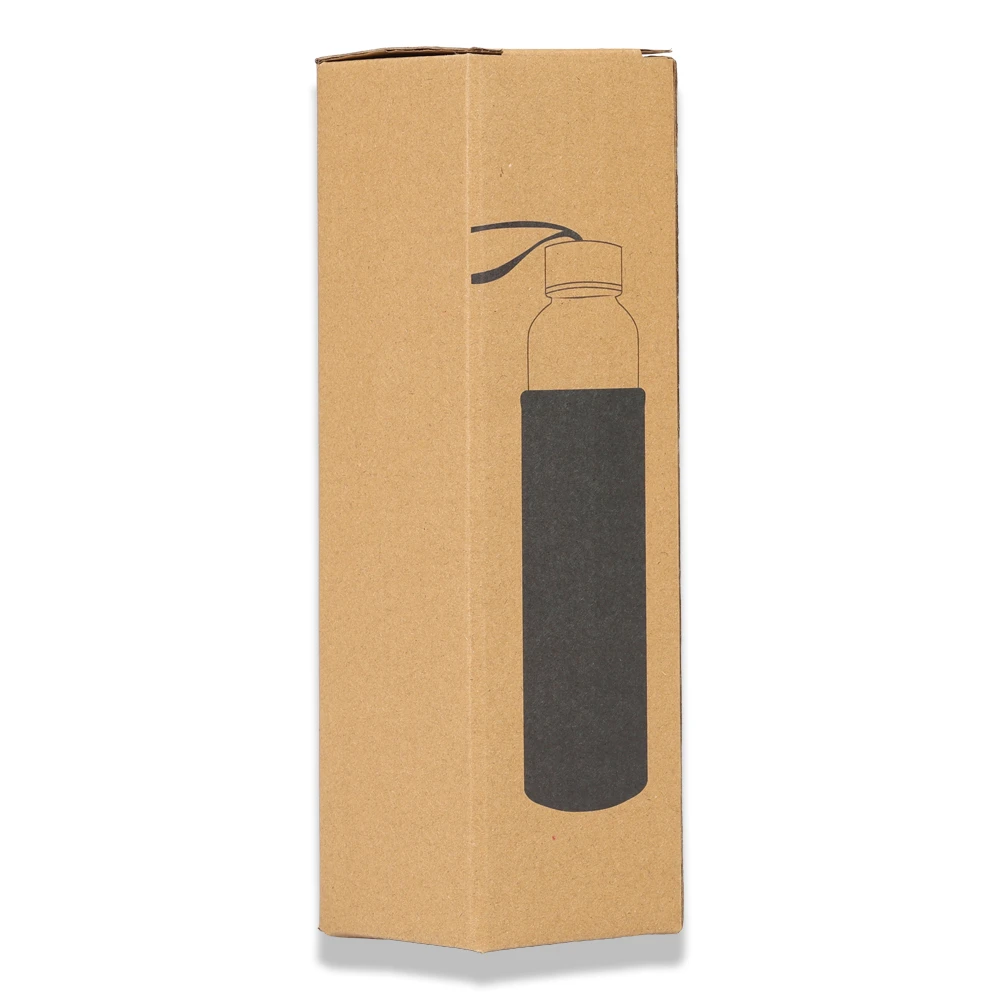 500ml Renkli Kılıflı Cam Matara Promozone