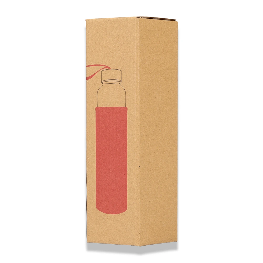 500ml Renkli Kılıflı Cam Matara Promozone