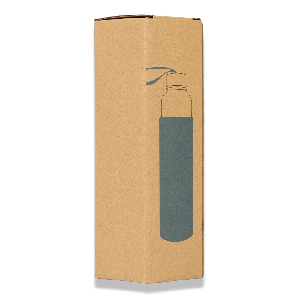 500ml Renkli Kılıflı Cam Matara Promozone