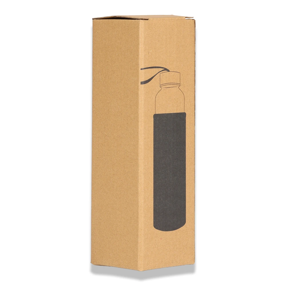 500ml Renkli Kılıflı Cam Matara Promozone