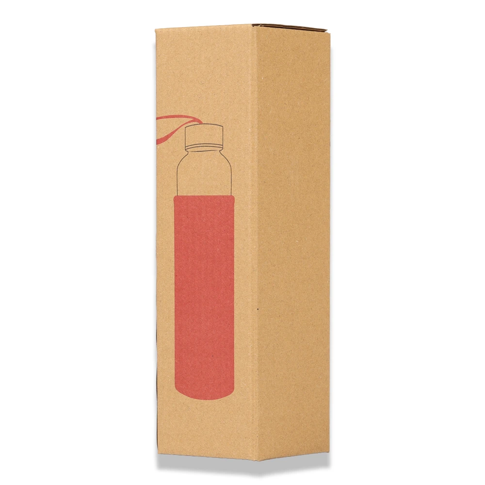 500ml Renkli Kılıflı Cam Matara Promozone