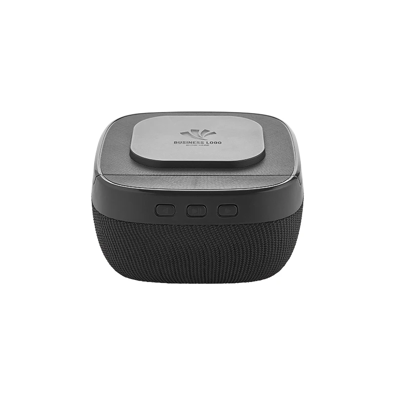 Bluetooth Hoparlör ve Wireless Şarj Standı (Işıklı Logolu, 15W, 1200 mAh) Promozone
