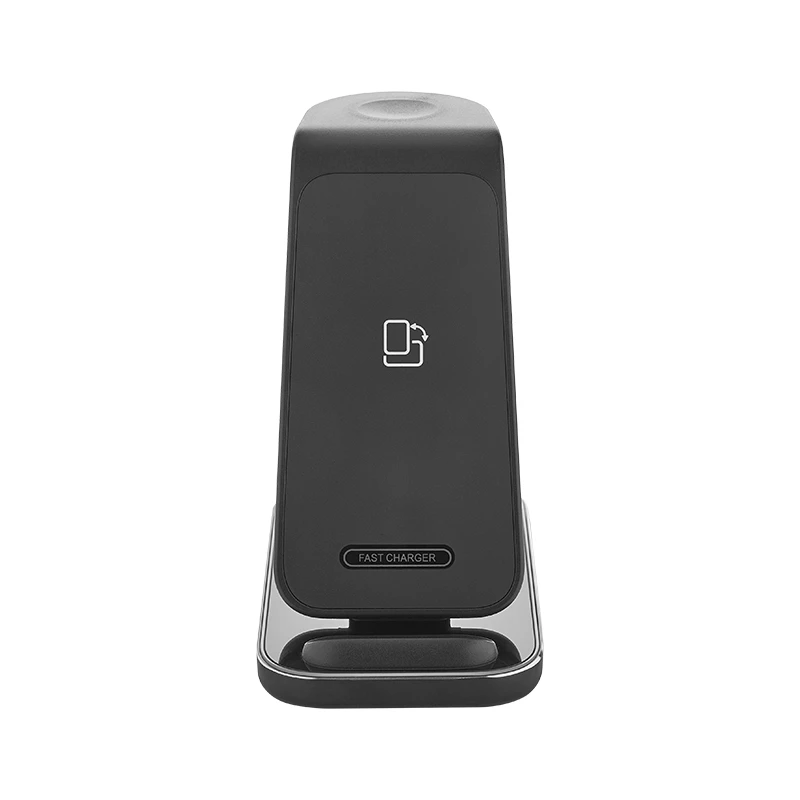 3’ü 1 Arada Wireless Şarj Cihazı ve Gece Lambası (Telefon, Akıllı Saat ve Kulaklık Uyumlu, 15W, Siyah) Promozone