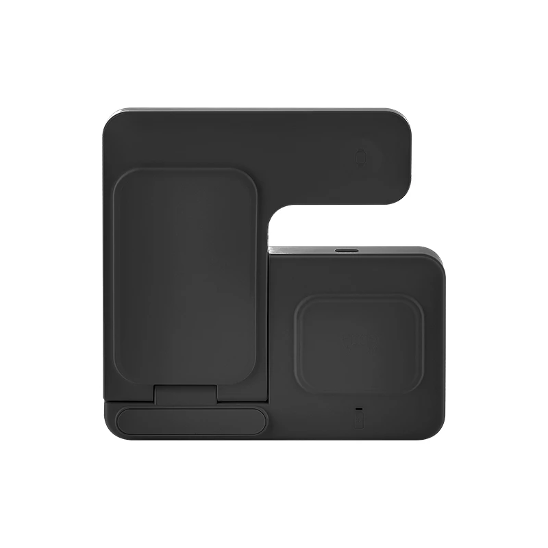 3’ü 1 Arada Wireless Şarj Cihazı (Telefon, Akıllı Saat ve Kulaklık Uyumlu, 15W, Siyah)