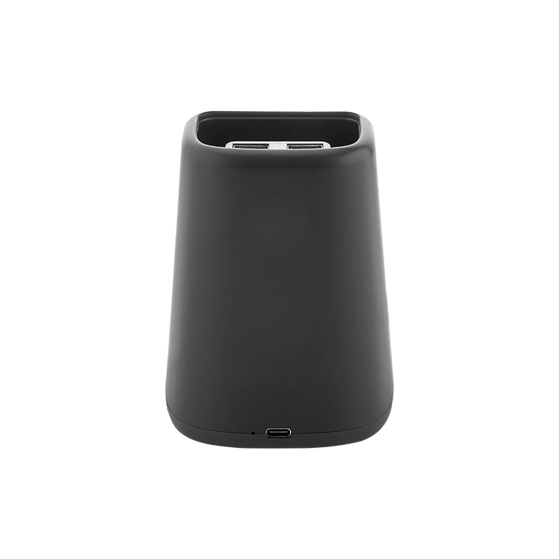 Işıklı Logolu Wireless Şarjlı Kalemlik (15W, Type-C Girişli, Çift USB Çıkışlı)