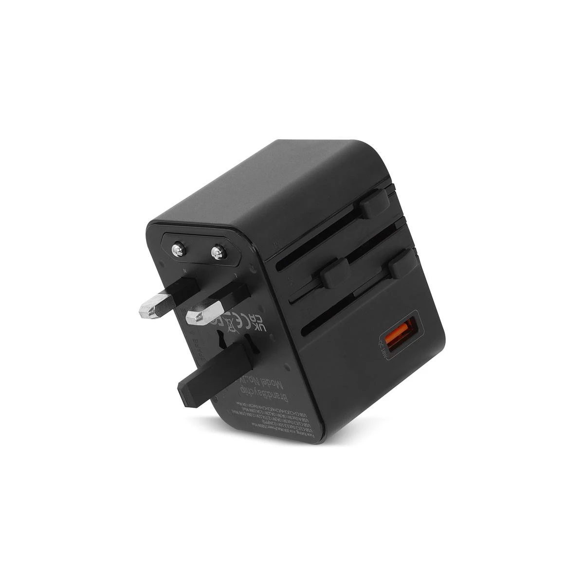 25W Evrensel Dünya Seyahat Adaptörü (150+ Ülke Uyumlu, PD & QC 3.0, USB-C + USB-A)