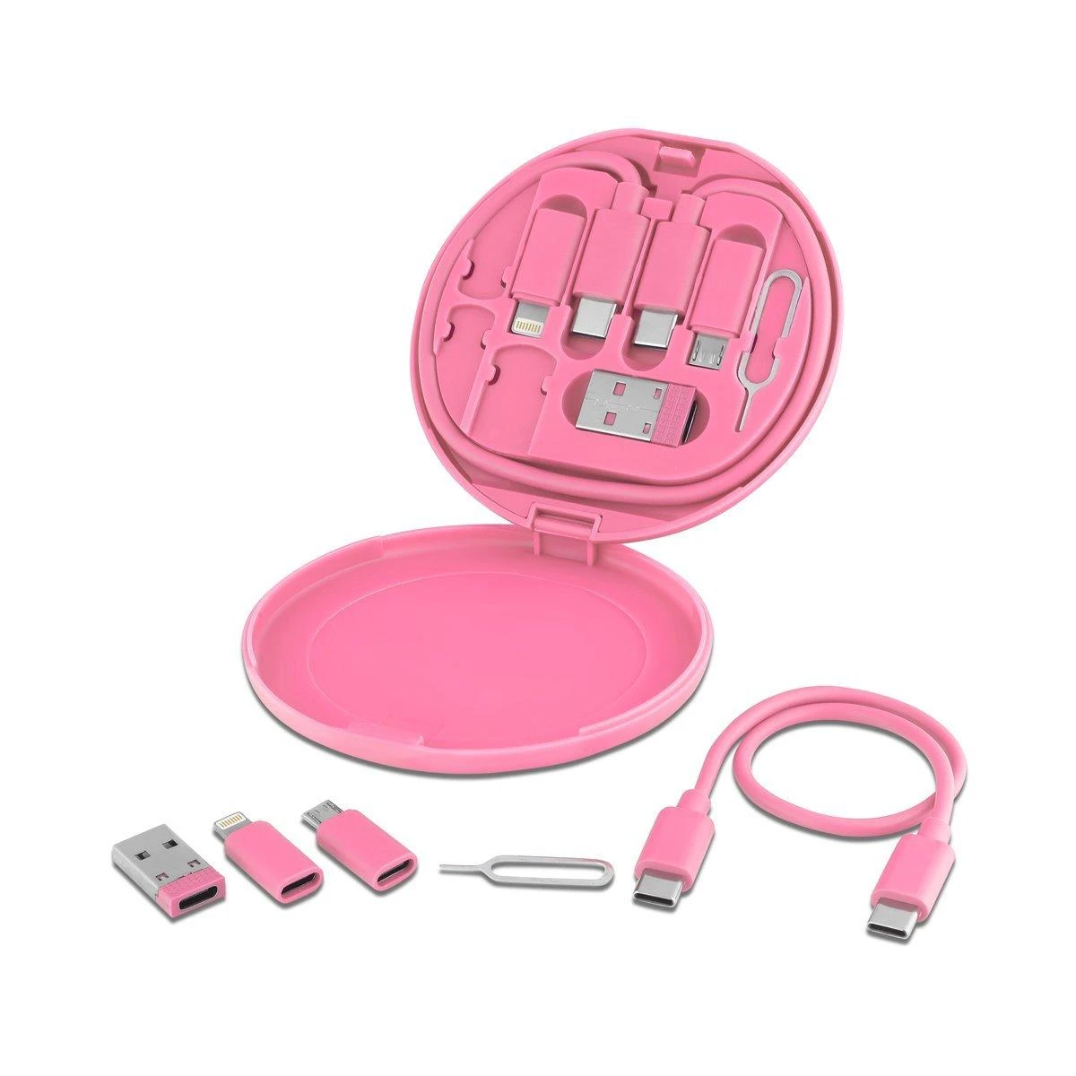 Çok Fonksiyonlu Taşınabilir Kablo Seti (60W Güç Aktarımı, Telefon Standlı)