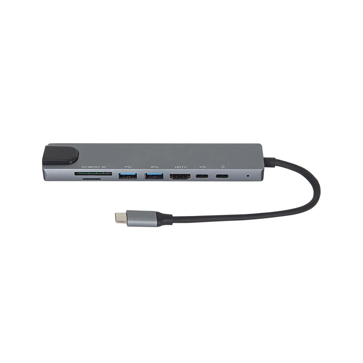 HDMI ve Ethernet Girişli USB-C Hub Çoklayıcı (Kart Okuyuculu + PD Destekli)