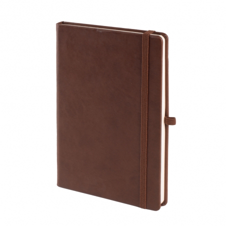 13 x 21 cm Termo Deri Kapaklı Tarihsiz Defter 224 Sayfa 80 gr Ivory Krem İç Kağıt Çizgili Kalem Tutuculu Promozone