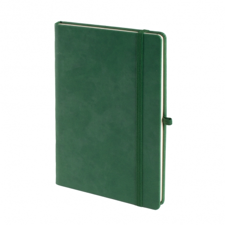 13 x 21 cm Termo Deri Kapaklı Tarihsiz Defter 224 Sayfa 80 gr Ivory Krem İç Kağıt Çizgili Kalem Tutuculu Promozone