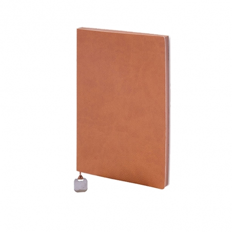 13 x 21 cm Salpa Deri Kapaklı Tarihsiz Defter 192 Sayfa 80 gr 1. Hamur Krem Çizgili Renkli Kenarlı Promozone