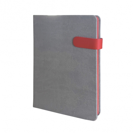 13 x 21 cm Termo Deri Magnet Kapaklı Tarihsiz Defter 240 Sayfa 70 gr Ivory Krem Çizgili Kenar Boyalı Kalem Tutuculu (PZ22065) Promozone