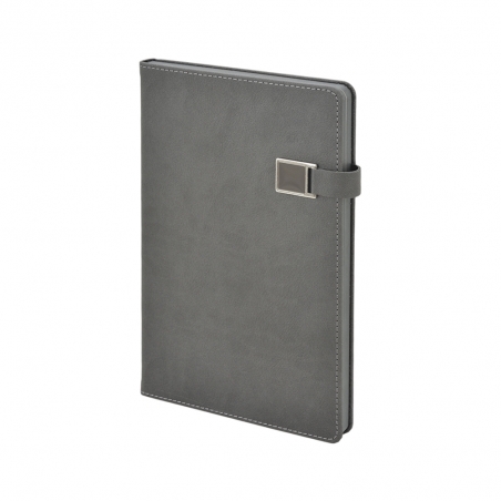 13 x 21 cm Termo Deri Kapaklı Manyetik Kilitli Defter 224 Sayfa 80 gr Ivory Krem Çizgili Kenar Boyalı Promozone