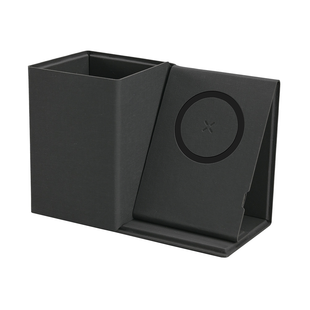 Wireless Şarj Özellikli Masaüstü Kalemlik (5W, Telefon Standlı, Pratik Kurulum) Promozone